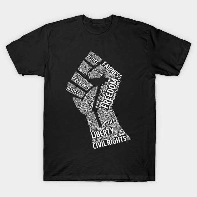 'Civil Rights Black Power ' Civil Rights Justice T-Shirt by ourwackyhome